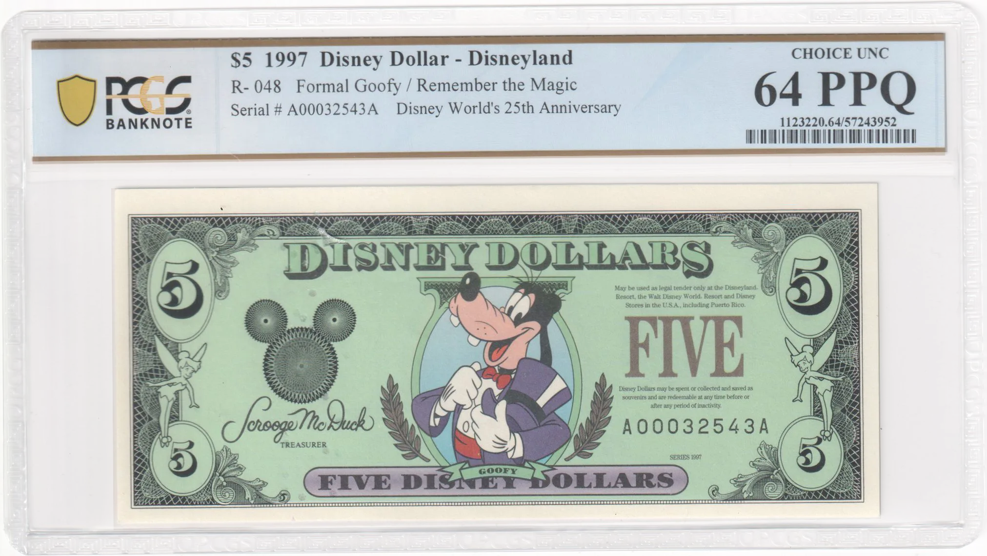 Disney Dollar 5